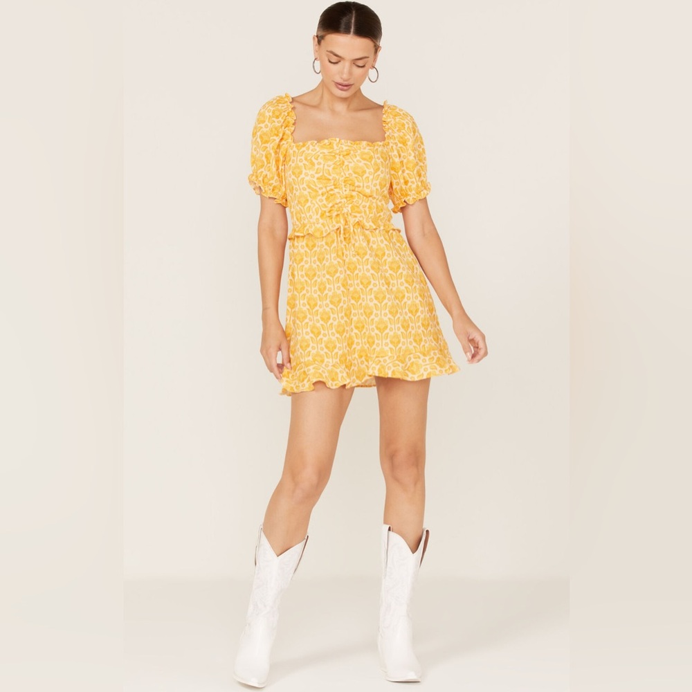 SHOW ME YOUR MUMU SOPHIE FLORAL PRINT MINI DRESS